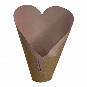 קאבר קרטון לעציצים בצורת לב קאבר קרטון לעציצים בצורת לב